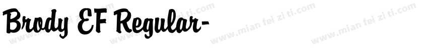 Brody EF Regular字体转换